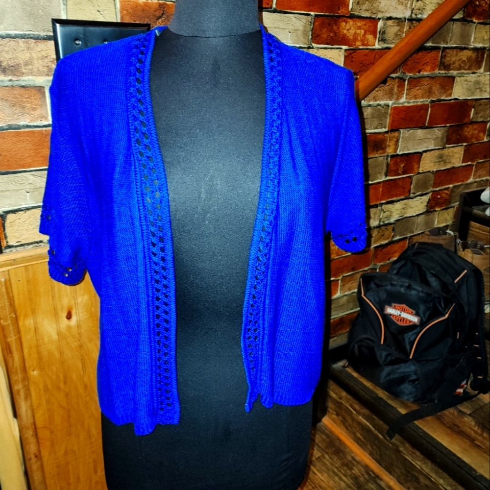 RELATIVITY szXL blue sweater